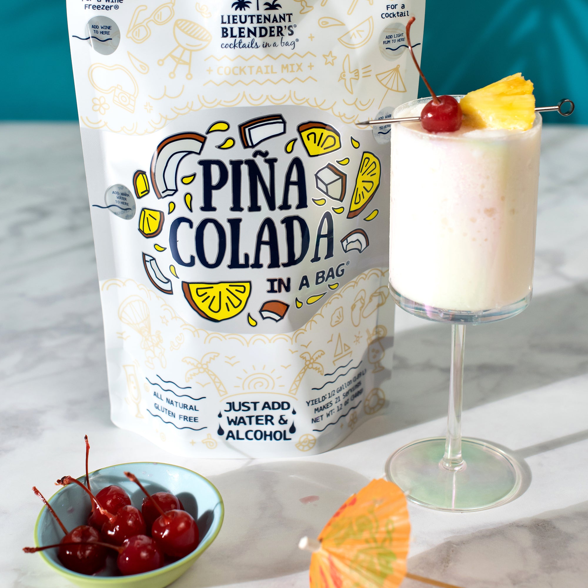 Pina Colada in a Bag – Lieutenant Blender Cocktail Mixes