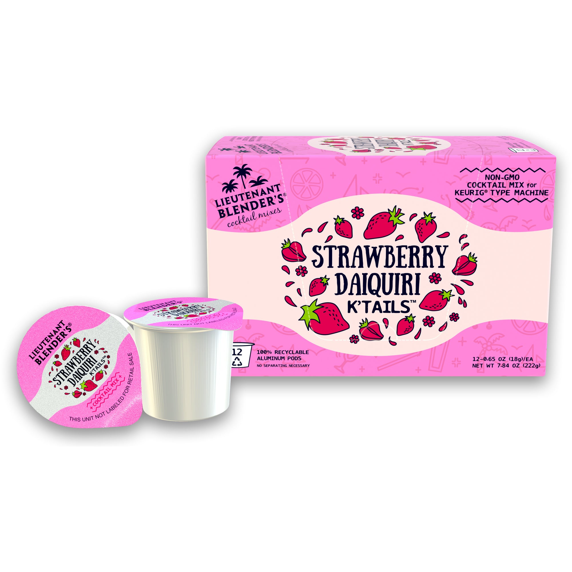 Strawberry Daiquiri K'Tails – Lieutenant Blender Cocktail Mixes