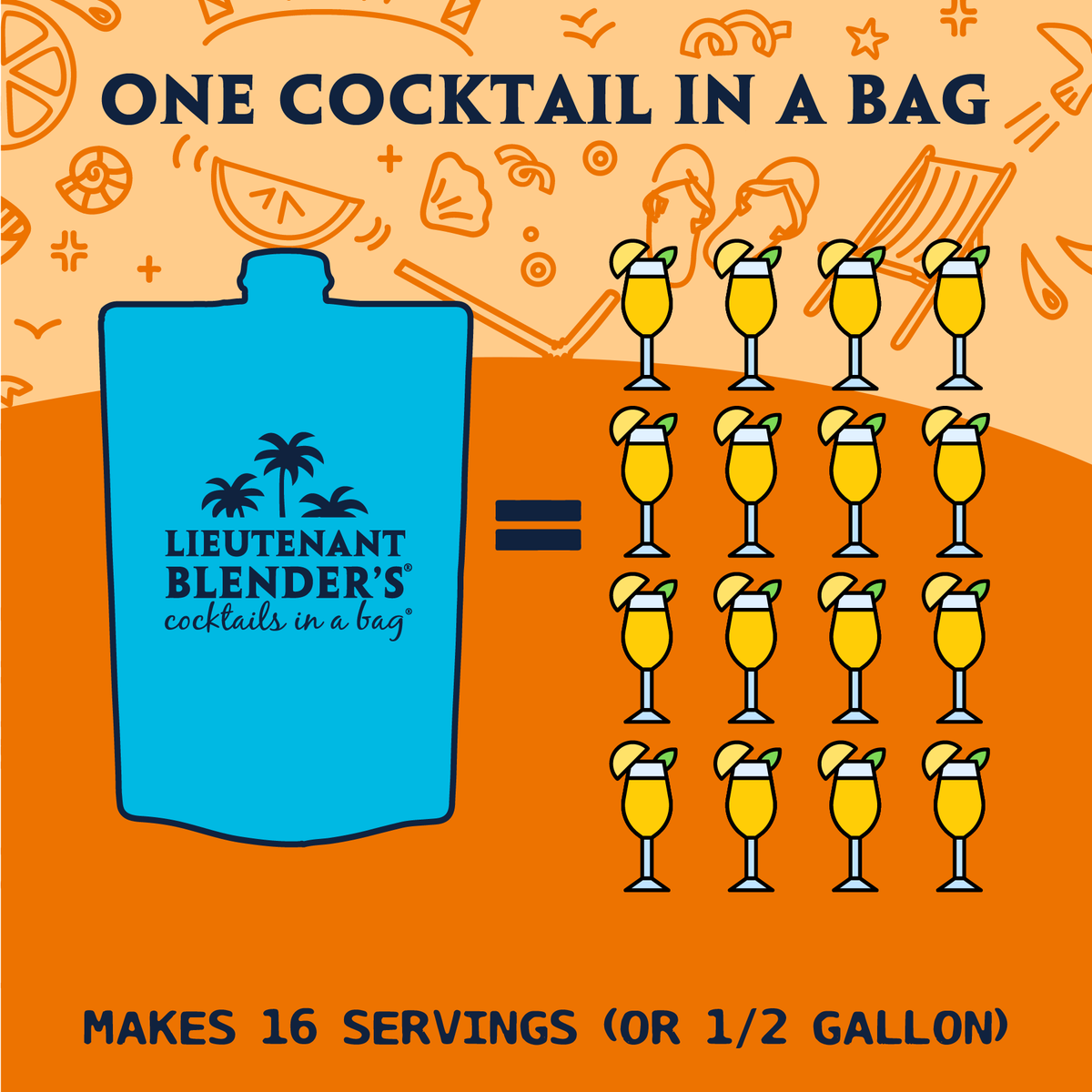 Peach Bellini in a Bag