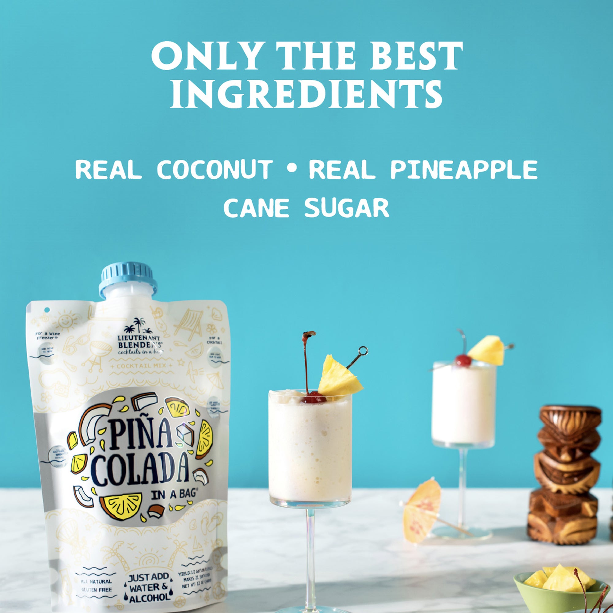 Pina Colada in a Bag – Lieutenant Blender Cocktail Mixes