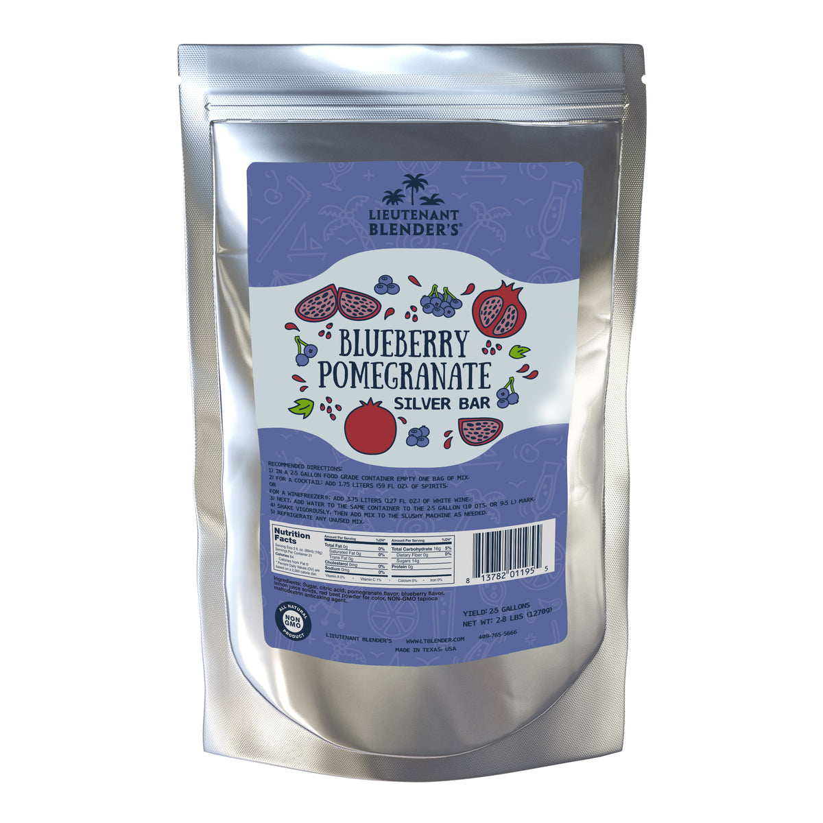 Blueberry Pomegranate Silver Bar
