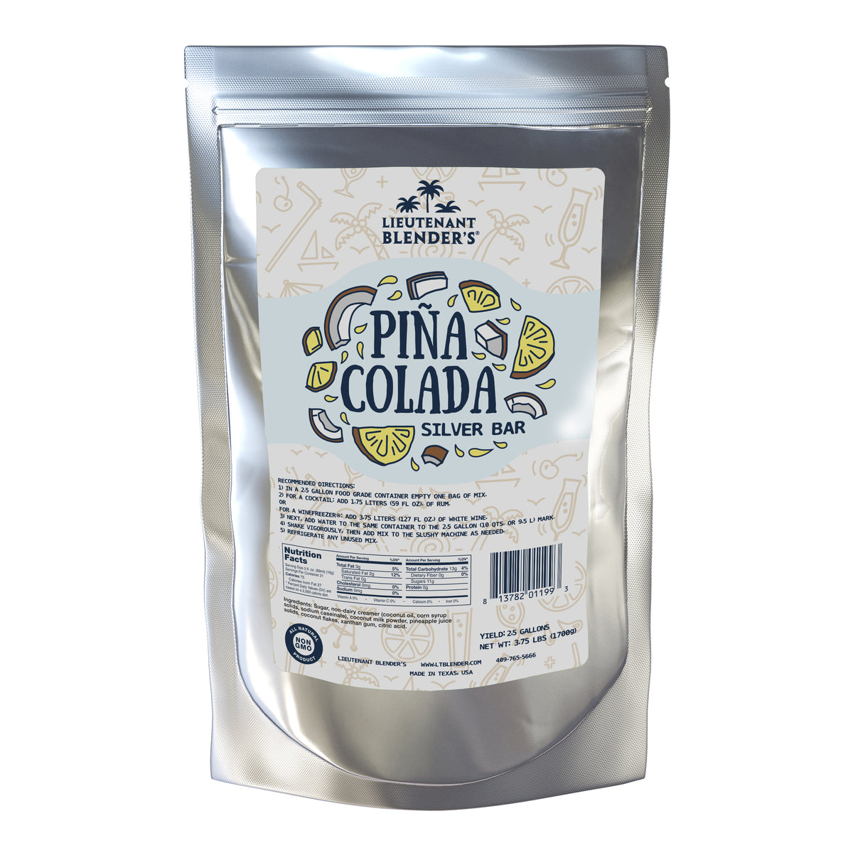 Pina Colada Silver Bar